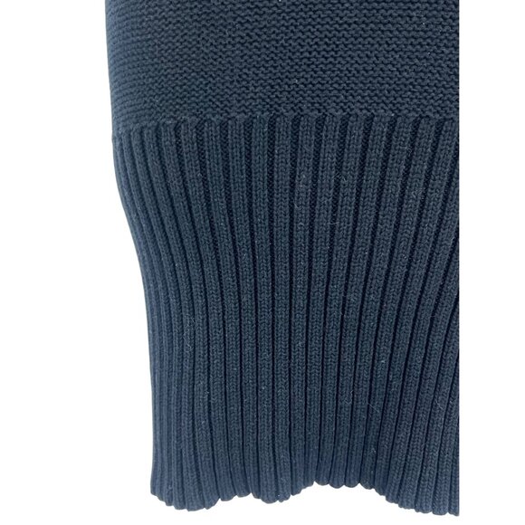 VTG Y2K GUESS Black Ribbed Hooded Mini Dress | 90s Dark Croquette Baddie Indie M - Picture 9 of 16